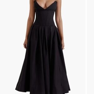 House of CB Lady Strapless Midi Dress
